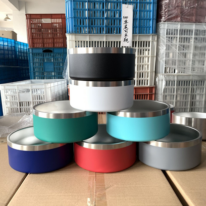 Elevated Steel Dog Bowl